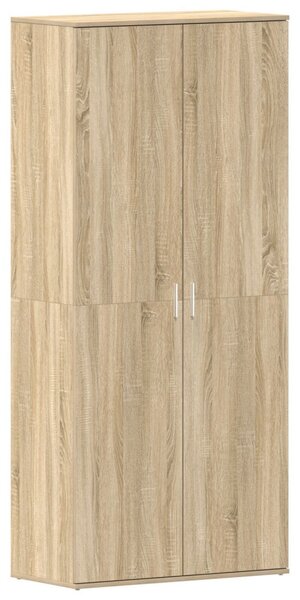 Cipőtartó Sonoma tölgy 80x39x180 cm Szerelt Fa