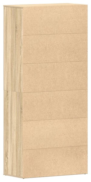 Cipőtartó Sonoma tölgy 80x39x180 cm Szerelt Fa