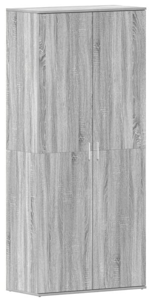 Cipőszekrény polcokkal Szürke Sonoma 80 x 39 x 178 cm Faanyag