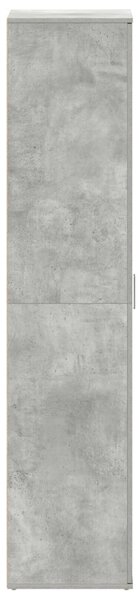 Cipőszekrény Beton Szürke 80x39x180 cm Mérnöki fa
