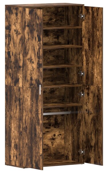 Cipőszekrény polcokkal Füstölt tölgy 80 x 39 x 178 cm Faanyag