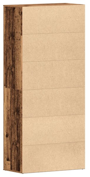 Cipőszekrény polcokkal ajtóval Öreg fa 80 x 39 x 178 cm Faanyag