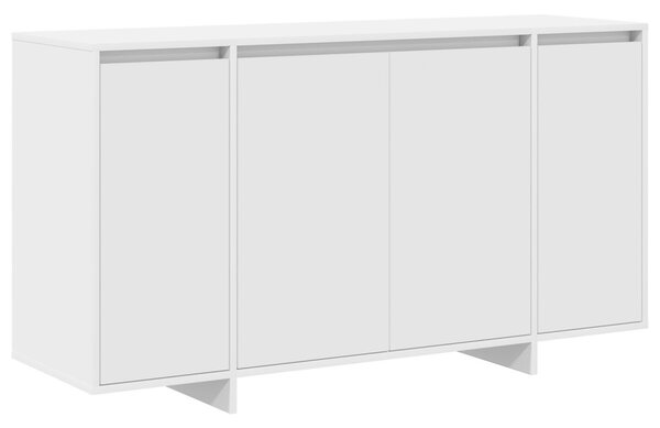 Fehér Oldalszekrény Fehér Fa 135 x 41 x 75 cm Fehér Oldalszekrény