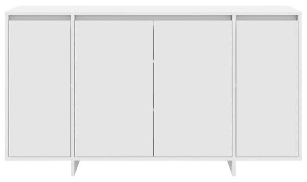Fehér Oldalszekrény Fehér Fa 135 x 41 x 75 cm Fehér Oldalszekrény