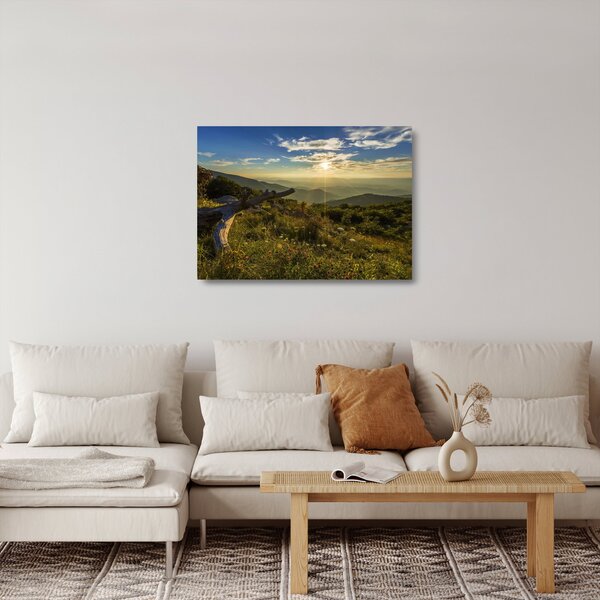 Kép - kilátás a tájra (üvegen) (70x50 cm)