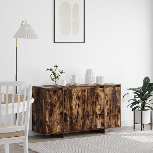 VidaXL Füstölt Tölgy Oldalszekrény Füstölt tölgy Fa 135 x 41 x 75 cm