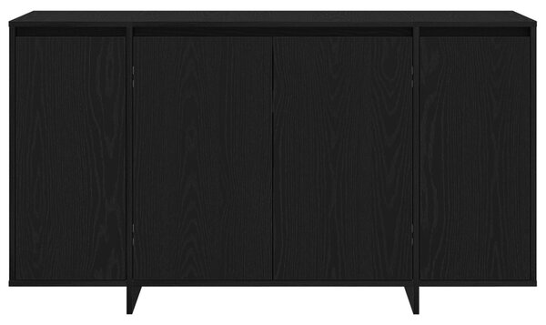 Fekete Tölgy Oldalszekrény Fekete tölgy Fa furnér 135 x 41 x 75 cm