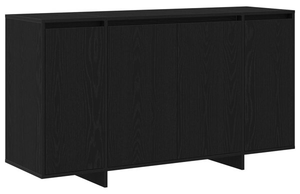 Fekete Tölgy Oldalszekrény Fekete tölgy Fa furnér 135 x 41 x 75 cm
