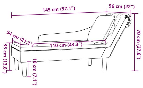 Fekete bársony dívány párnával és jobb kartámasszal