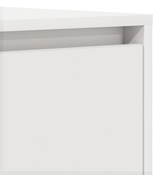 Oldalszekrény Fehér 120x41x75 cm MDF