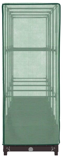 Rattan megjelenésű magaságyás melegháztakaróval 160x40x123 cm
