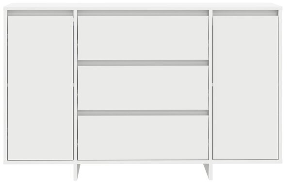 Oldalszekrény Fehér 120x41x75 cm MDF