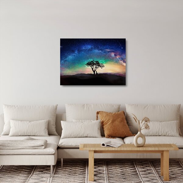 Kép - Pihenés a csillagok alatt (üvegen) (70x50 cm)