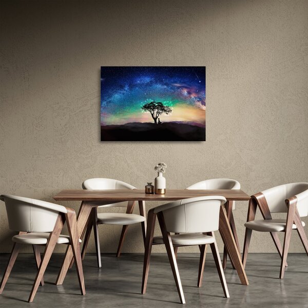 Kép - Pihenés a csillagok alatt (üvegen) (70x50 cm)