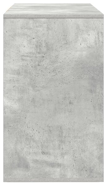 Oldalszekrény Beton Szürke 120x41x75 cm Műanyag Fa