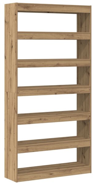 Könyvespolc Mesterséges tölgy Tömör fa 100 x 30 x 198 cm
