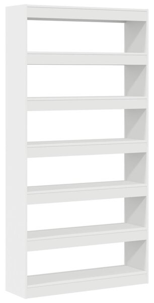 Fehér könyvespolc Fehér Szerelt fa 100 x 30 x 198 cm Polc