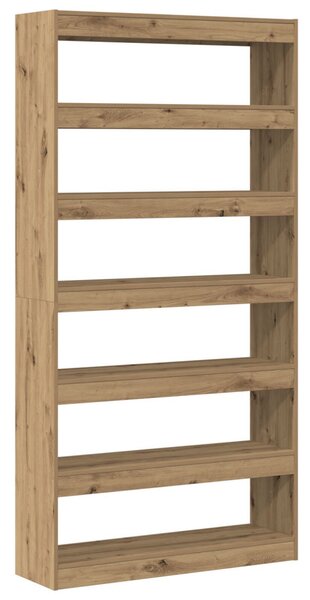 Könyvespolc Mesterséges tölgy Tömör fa 100 x 30 x 198 cm