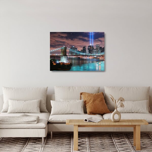 Kép - New York, Manhattan (üvegen) (70x50 cm)