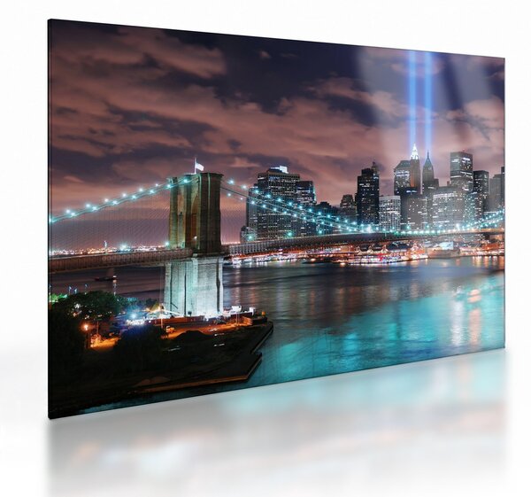 Kép - New York, Manhattan (üvegen) (70x50 cm)