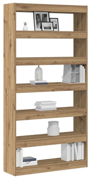 Könyvespolc Mesterséges tölgy Tömör fa 100 x 30 x 198 cm