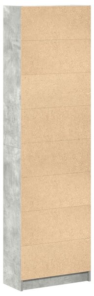 Szekrény beton szürke 55x25x189 cm mérnökelt fa