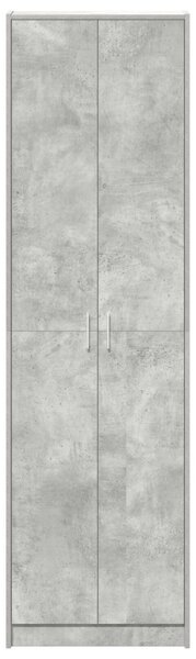 Szekrény beton szürke 55x25x189 cm mérnökelt fa