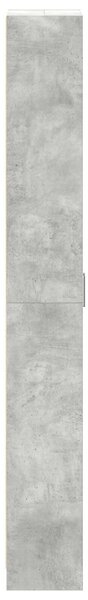 Szekrény beton szürke 55x25x189 cm mérnökelt fa