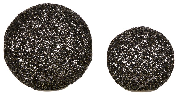 Karácsonyi dekoráció BOLMEN 15/20 cm Gömbdísz Fekete