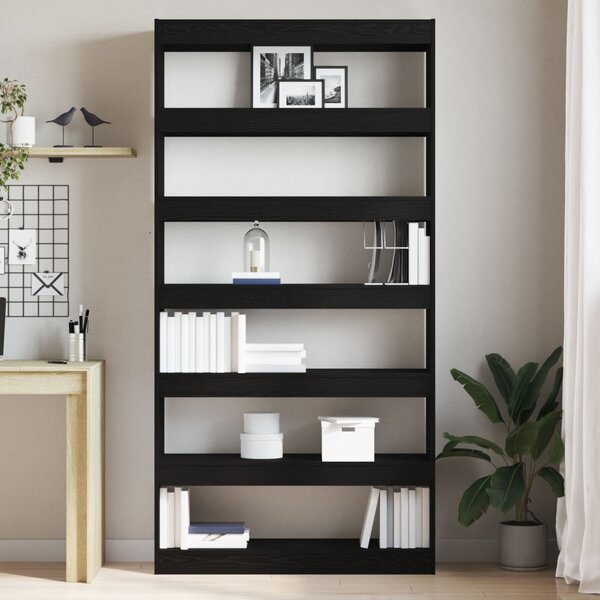 Könyvespolc Fekete Tölgy 100 x 30 x 198 cm Faanyag