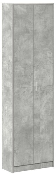 Szekrény beton szürke 55x25x189 cm mérnökelt fa