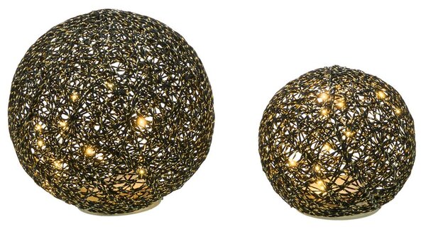 Karácsonyi dekoráció BOLMEN 15/20 cm Gömbdísz Fekete