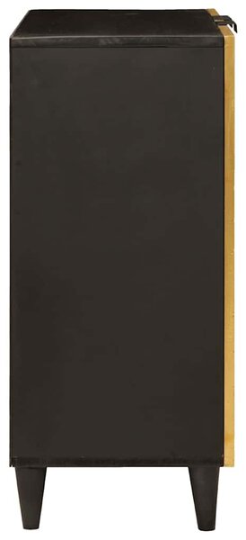 Széf Fekete és Arany 60 x 33 x 75 cm Tömör Mangófát