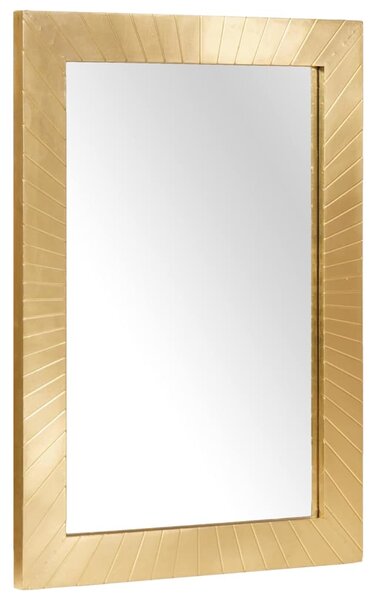 Fürdőszobai tükör tükörrel Fekete és Arany 50 x 2.5 x 70 cm