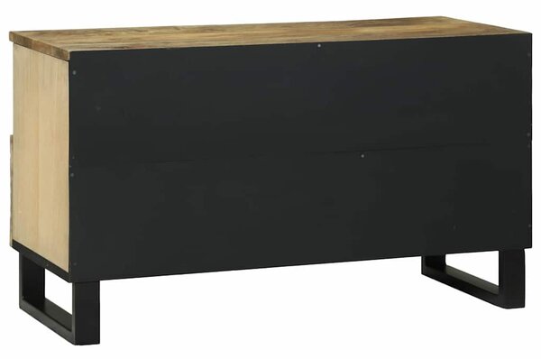 Média tároló szekrény Barna 80 x 33.5 x 46 cm tömör mangófa