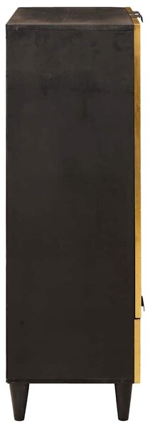 Oldalsó szekrény fiókkal Fekete és Arany 60 x 33.5 x 100 cm