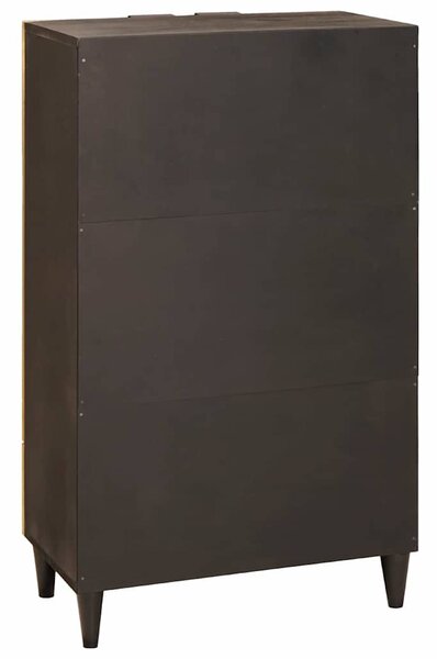 Oldalsó szekrény fiókkal Fekete és Arany 60 x 33.5 x 100 cm