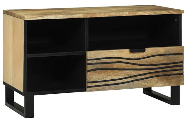 Média tároló szekrény Barna 80 x 33.5 x 46 cm tömör mangófa