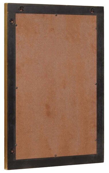 Fürdőszobai tükör tükörrel Fekete és Arany 50 x 2.5 x 70 cm
