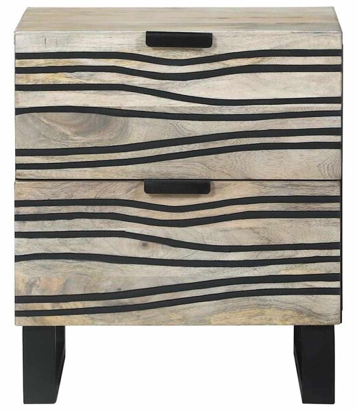 Éjjeliszekrény 2 pcs Fehér 40 x 33 x 46 cm Szerelt Fa