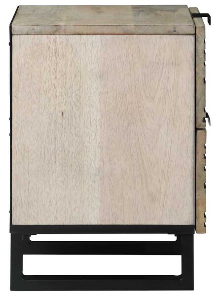 Éjjeliszekrény 2 pcs Fehér 40 x 33 x 46 cm Szerelt Fa