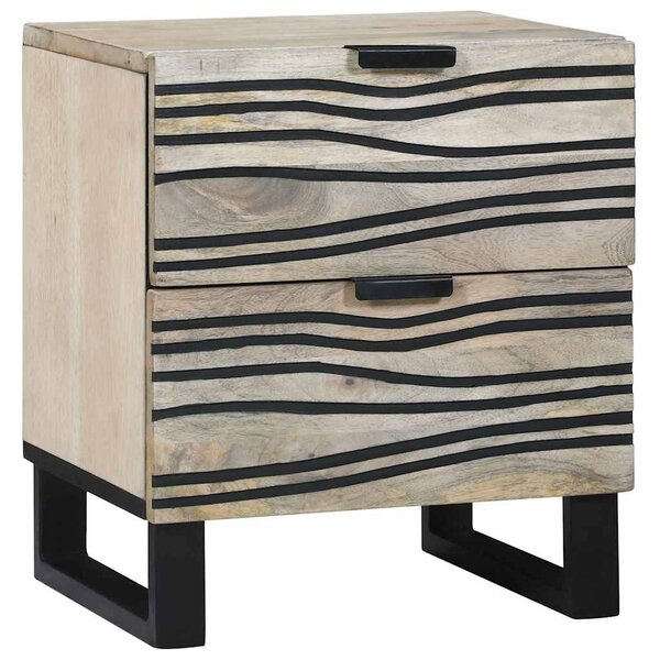 Éjjeliszekrény 2 pcs Fehér 40 x 33 x 46 cm Szerelt Fa