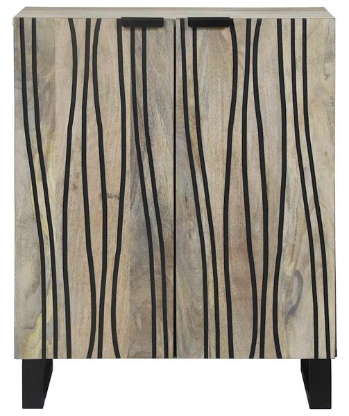 Széf Fehér 60 x 33.5 x 75 cm Tömör mangófa