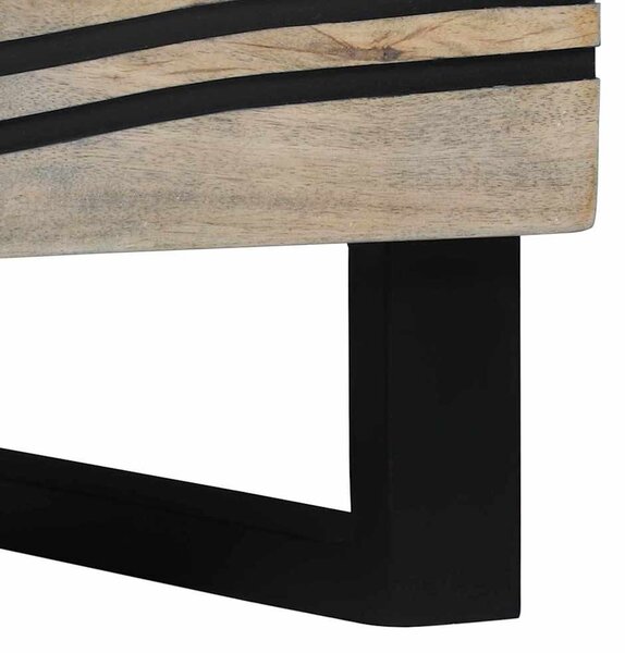 TV Szekrény fiókkal Fehér 70 x 33 x 46 cm tömör mangófa