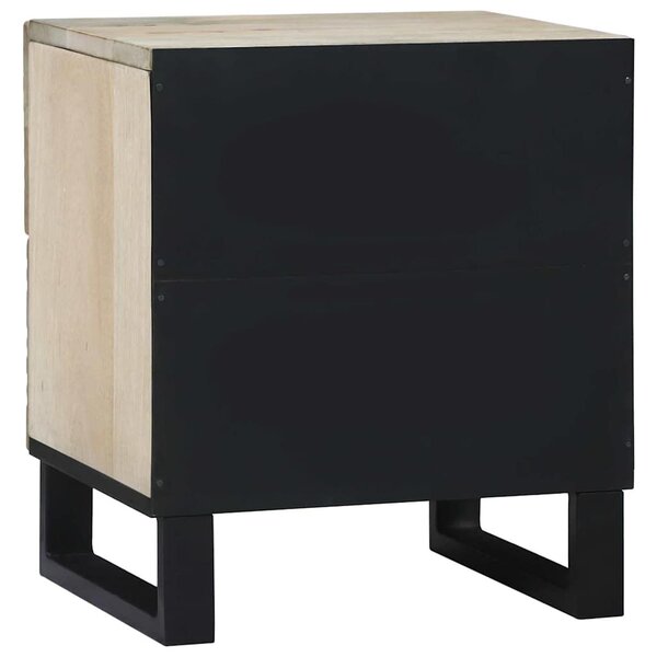 Éjjeliszekrény 2 pcs Fehér 40 x 33 x 46 cm Szerelt Fa