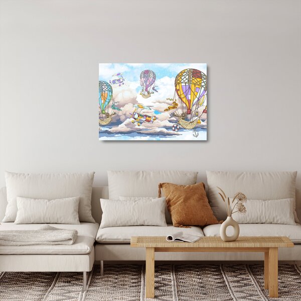 Kép - Expedíció a felhőkben (üvegen) (70x50 cm)