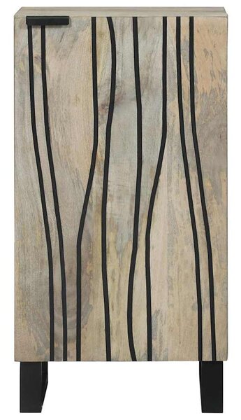 Széf Fehér 40 x 33 x 75 cm tömör mangófa