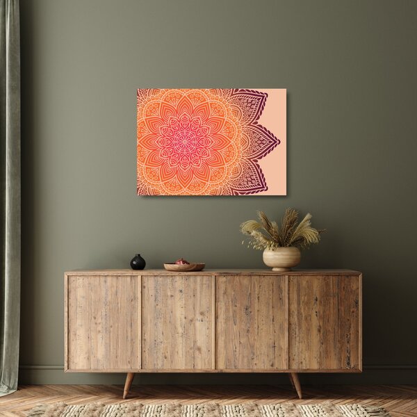 Kép - mandala art (üvegen) (70x50 cm)