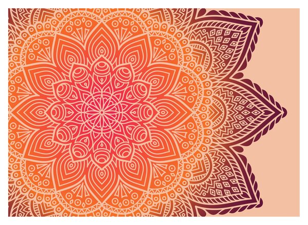 Kép - mandala art (üvegen) (70x50 cm)