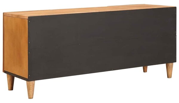 TV szekrény ajtóval Világosbarna 105 x 33 x 46 cm tömör mangófa